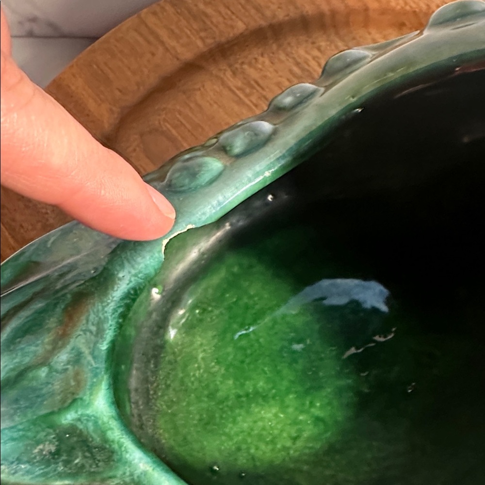 Green Ceramic Duck Planter royal Haegar 10 - Picture 4 of 7